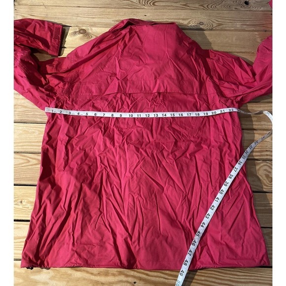 Aigle Hooded Jacket Size XL Women’s Red Full Zip - Picture 7 of 9